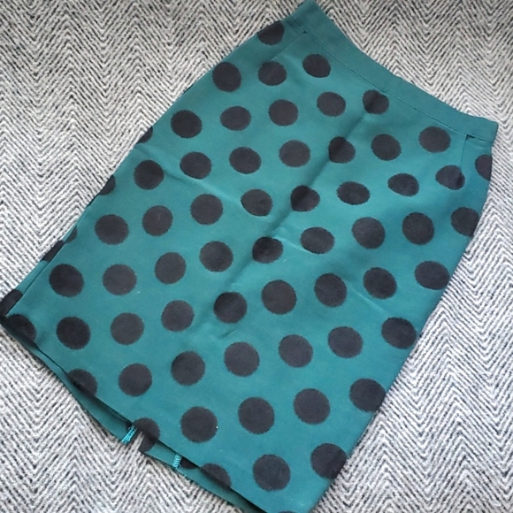 VTG pinup polka dot pencil skirt - Picture 1 of 7
